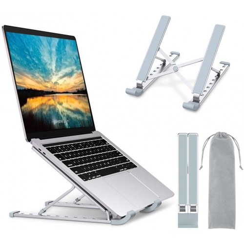 Babacom Supporto PC Portatile, Portatile Ventilato Desktop Porta PC, 6  Livelli Regolabile Ergonomico Raffreddamento Laptop Stand, Compatibile con  MacBook Air, Pro, 10-15.6” : : Informatica